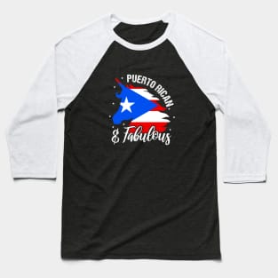 Puerto Rican & Fabulous - Puerto Rico Unicorn Baseball T-Shirt